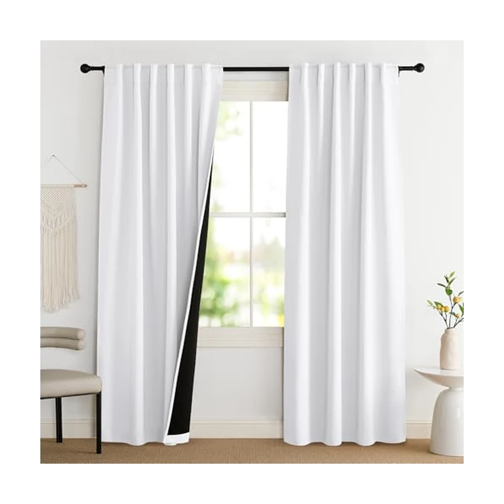 NICETOWN 100% Blackout Curtains, 2 Panels