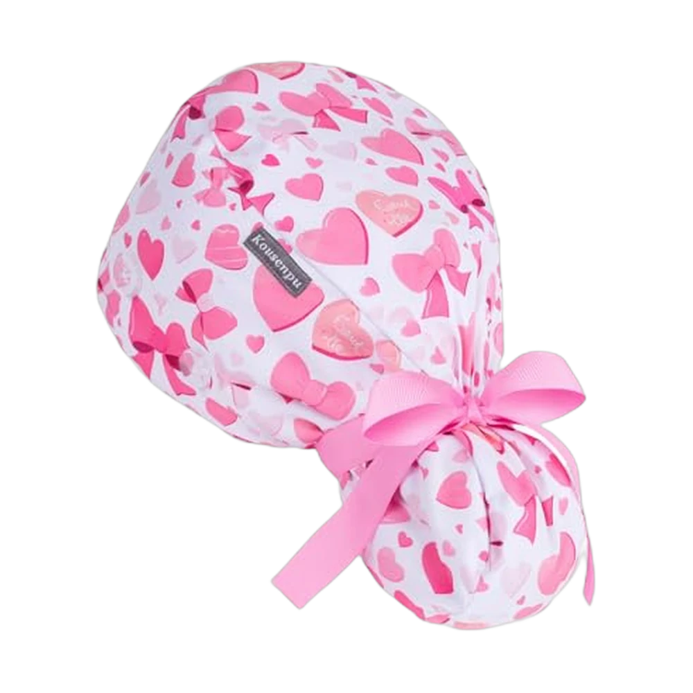 Kousenpu Satin-Lined Ponytail Scrub Cap
