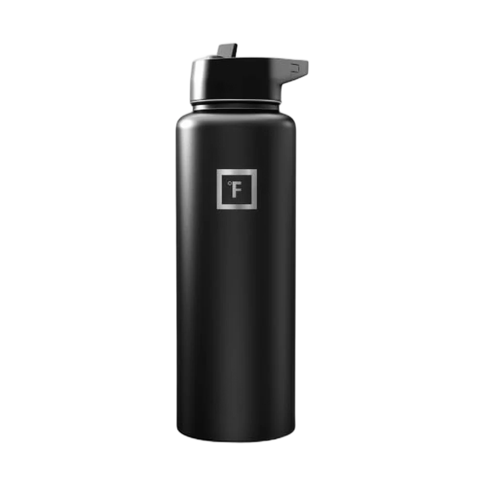 Iron Flask 40 oz Wide Mouth Bottle with Straw Lid